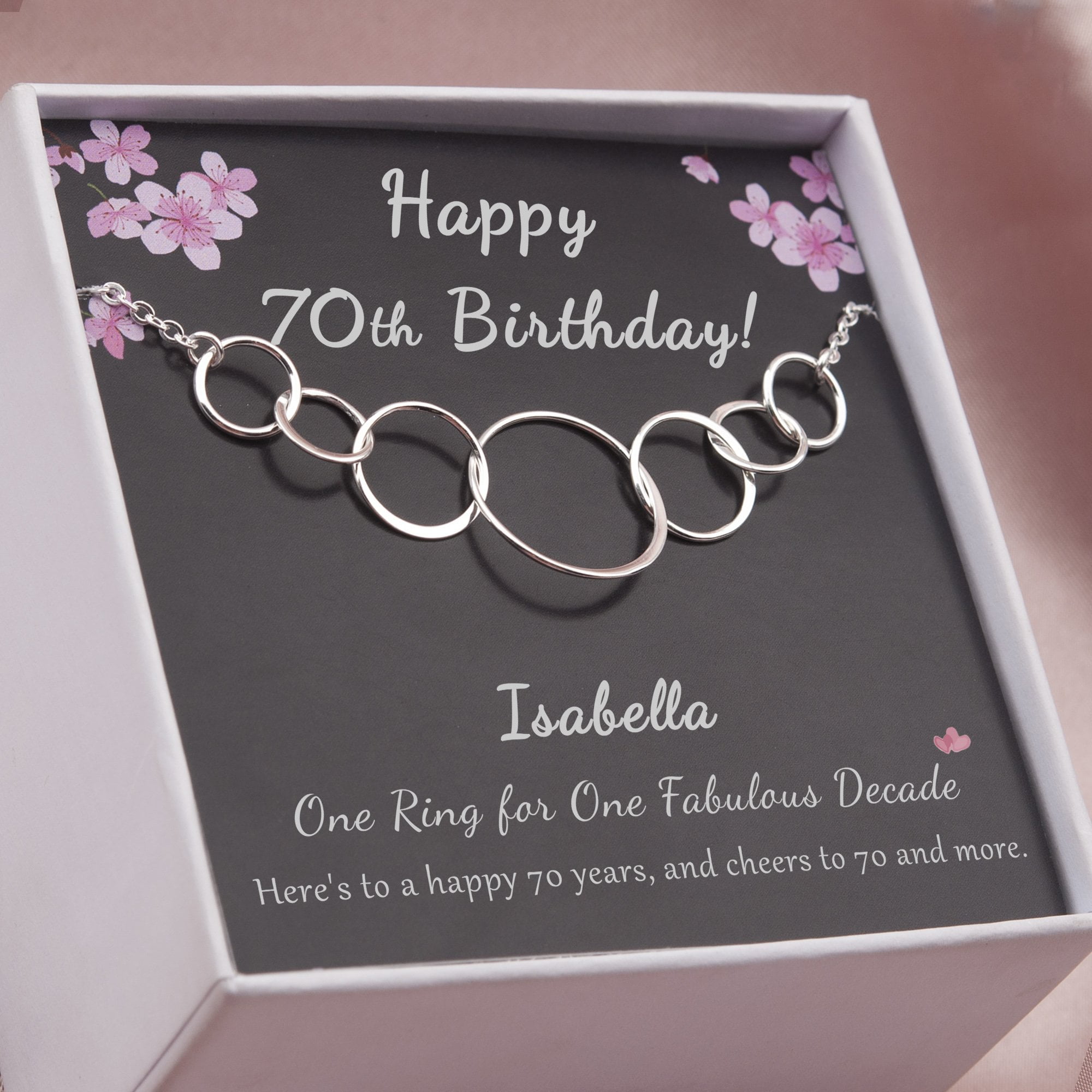 Mom Necklace, 70Th Birthday Necklace Gift, Unique 70Th Birthday Gifts –  Rakva